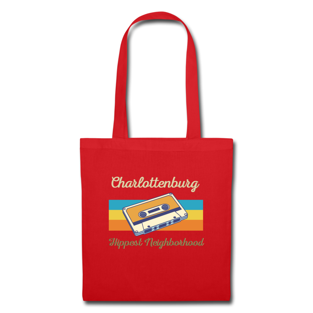 Charlottenburg Hippest Neighborhood - Stoffbeutel - Rot