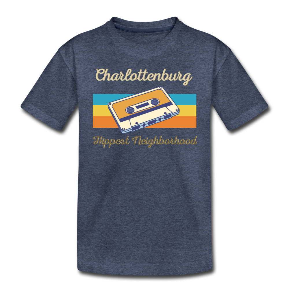 Charlottenburg Hippest Neighborhood - Teenager Premium T-Shirt - Blau meliert