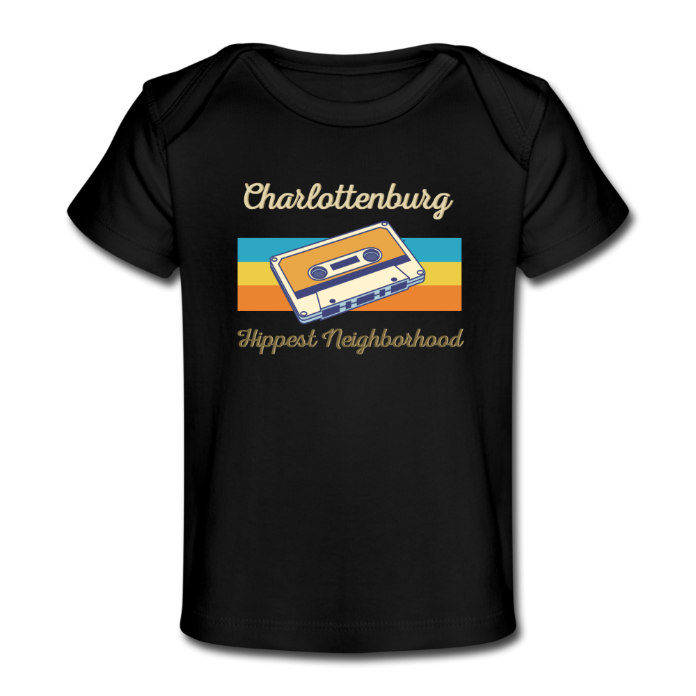 Charlottenburg Hippest Neighborhood - Baby Bio T-Shirt - Schwarz