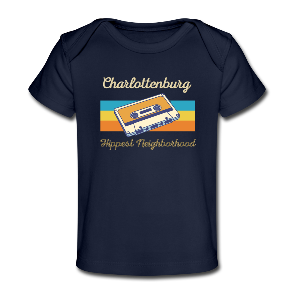 Charlottenburg Hippest Neighborhood - Baby Bio T-Shirt - Dunkelnavy