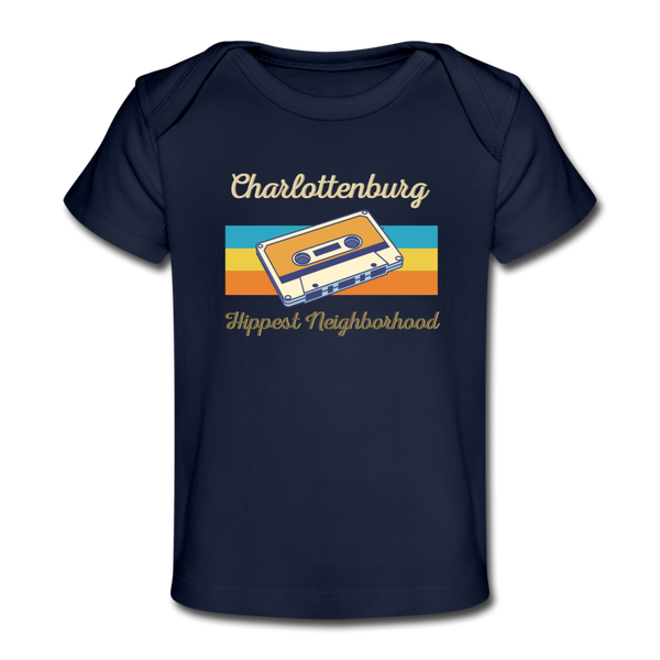 Charlottenburg Hippest Neighborhood - Baby Bio T-Shirt - Dunkelnavy
