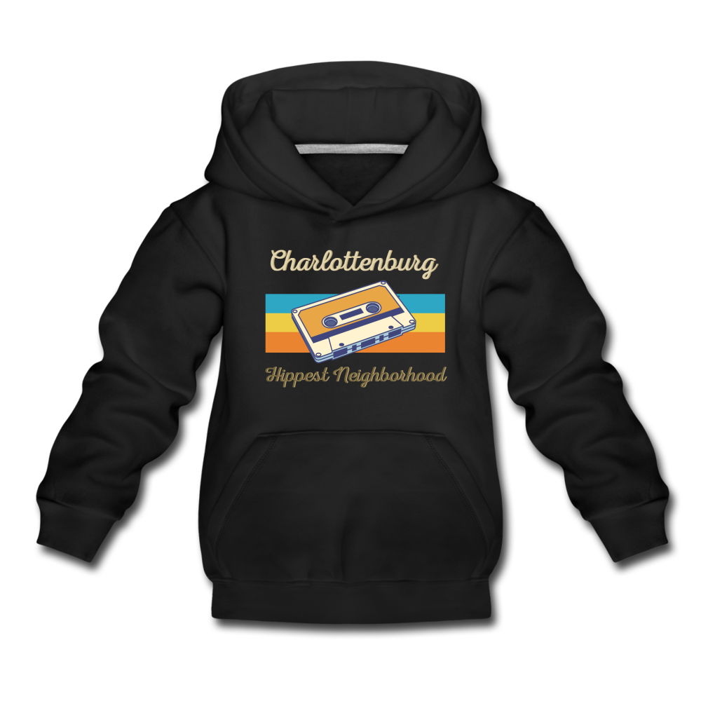 Charlottenburg Hippest Neighborhood - Kinder Premium Hoodie - Schwarz