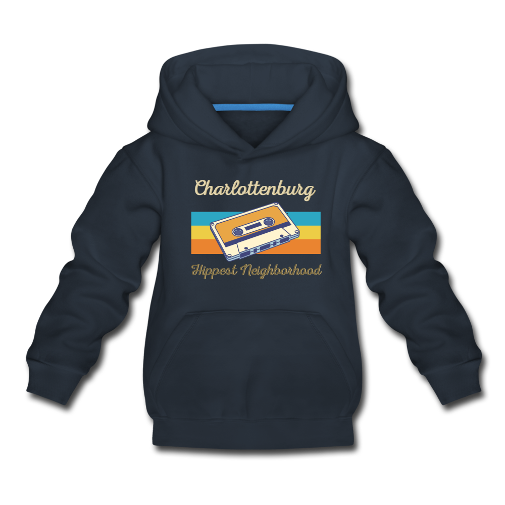 Charlottenburg Hippest Neighborhood - Kinder Premium Hoodie - Navy