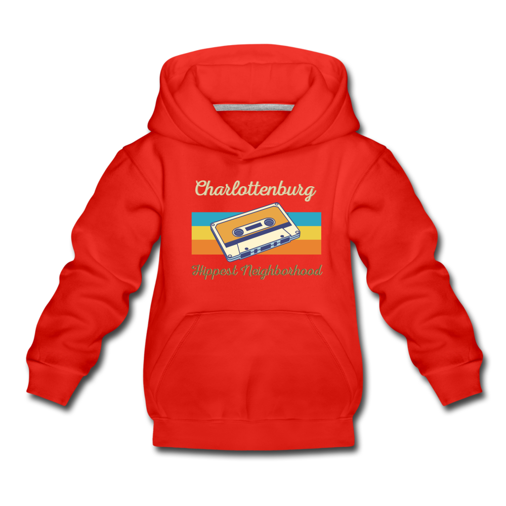 Charlottenburg Hippest Neighborhood - Kinder Premium Hoodie - Rot