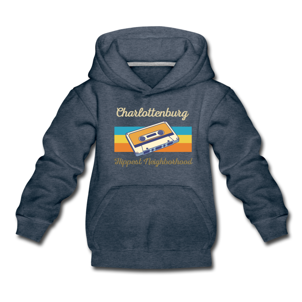 Charlottenburg Hippest Neighborhood - Kinder Premium Hoodie - Jeansblau