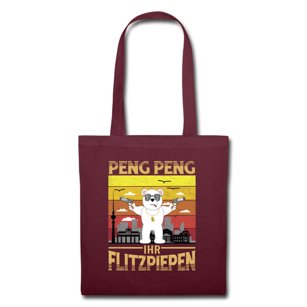 Peng Peng - Stoffbeutel - Burgunderrot