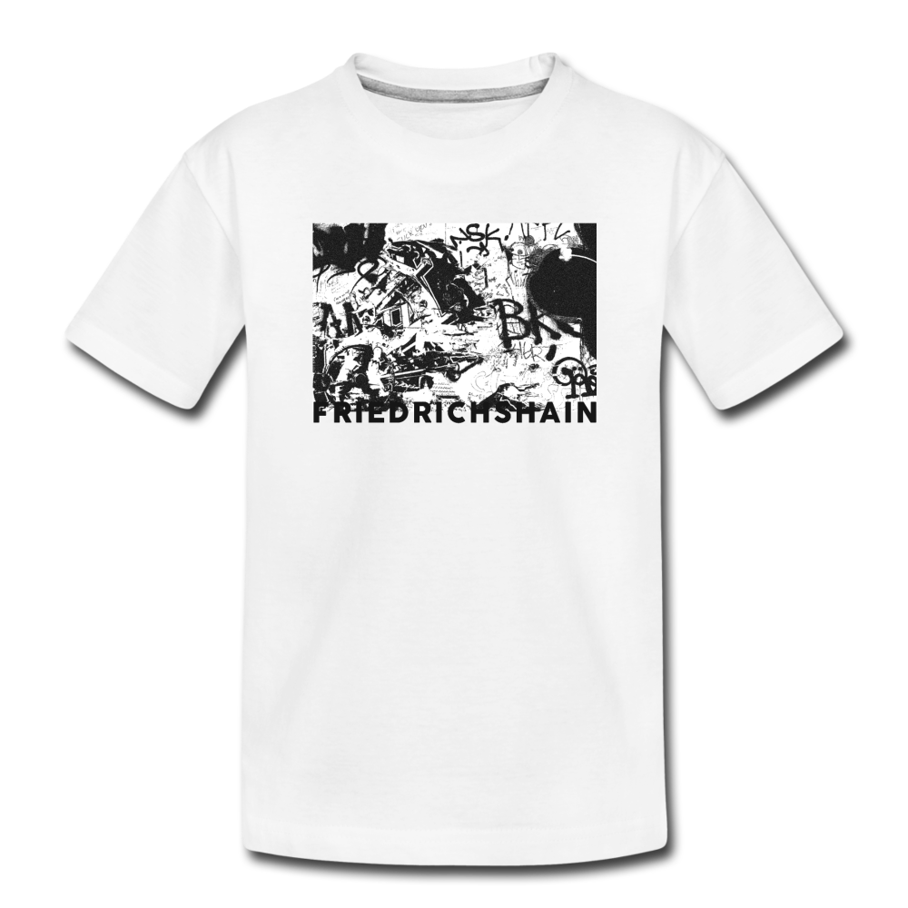 Friedrichshain Graffiti - Kinder Premium T-Shirt - Weiß