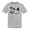 Friedrichshain Graffiti - Kinder Premium T-Shirt - Grau meliert