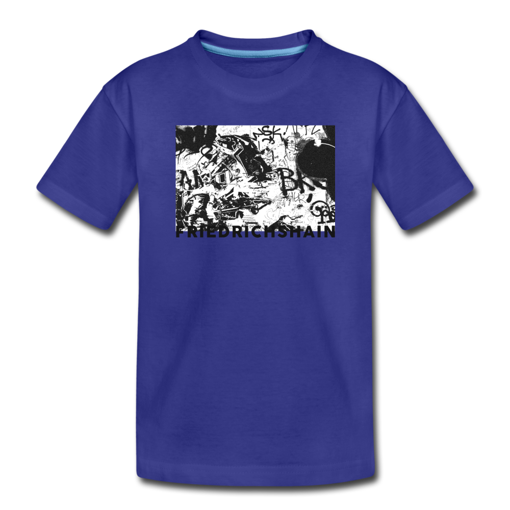 Friedrichshain Graffiti - Kinder Premium T-Shirt - Königsblau