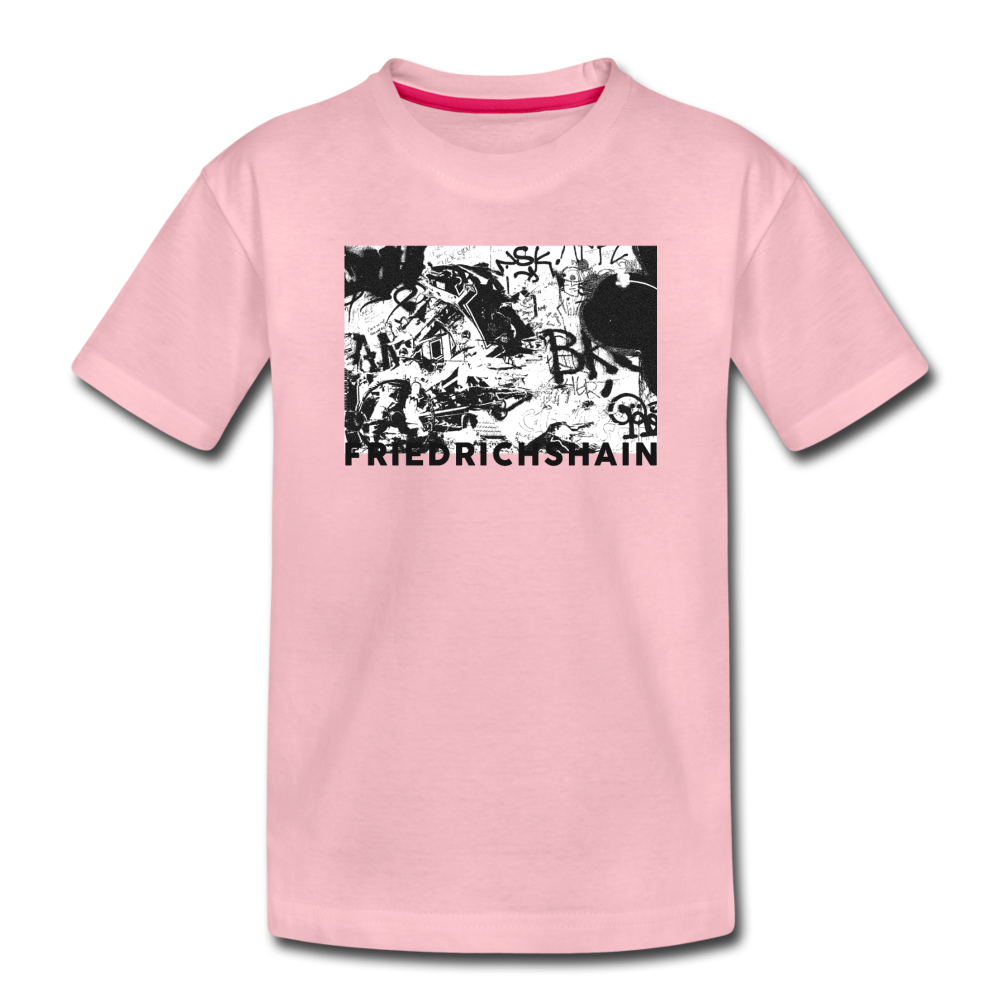 Friedrichshain Graffiti - Kinder Premium T-Shirt - Hellrosa
