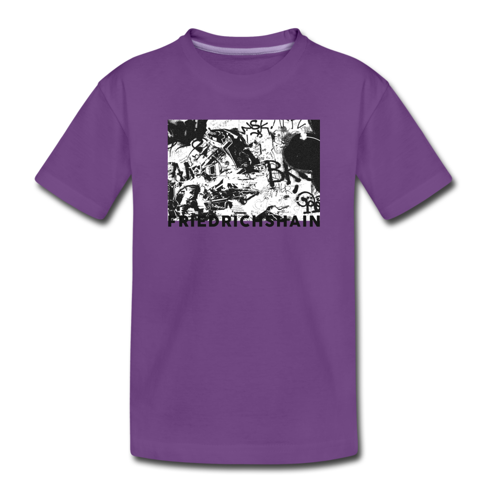 Friedrichshain Graffiti - Kinder Premium T-Shirt - Lila