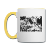 Friedrichshain Graffiti - Tasse zweifarbig - Weiß/Gelb
