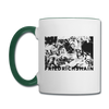 Friedrichshain Graffiti - Tasse zweifarbig - Weiß/Dunkelgrün