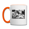 Friedrichshain Graffiti - Tasse zweifarbig - Weiß/Orange
