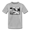 Friedrichshain Graffiti - Teenager Premium T-Shirt - Grau meliert