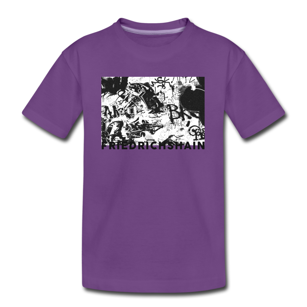 Friedrichshain Graffiti - Teenager Premium T-Shirt - Lila