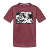 Friedrichshain Graffiti - Teenager Premium T-Shirt - Bordeauxrot meliert