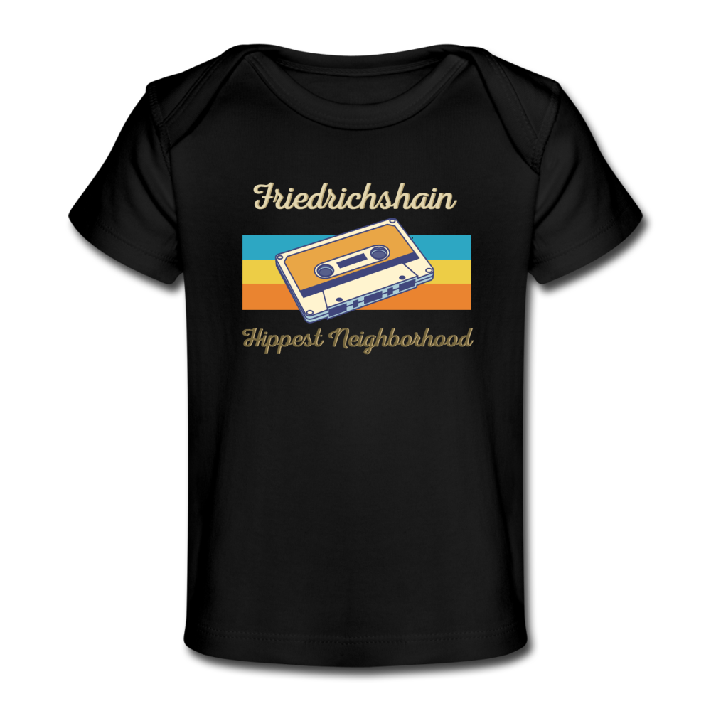 Friedrichshain Hippest Neighborhood - Baby Bio T-Shirt - Schwarz