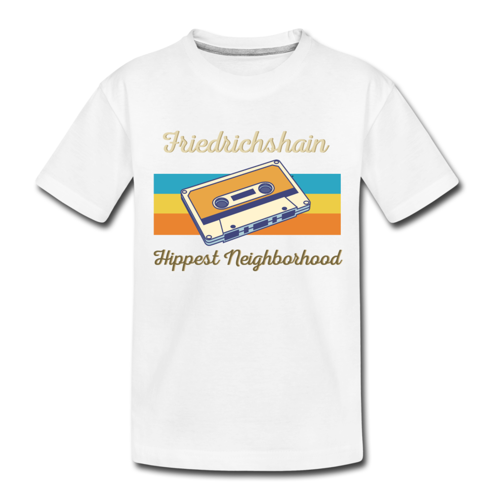 Friedrichshain Hippest Neighborhood - Teenager Premium T-Shirt - Weiß
