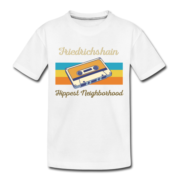 Friedrichshain Hippest Neighborhood - Teenager Premium T-Shirt - Weiß