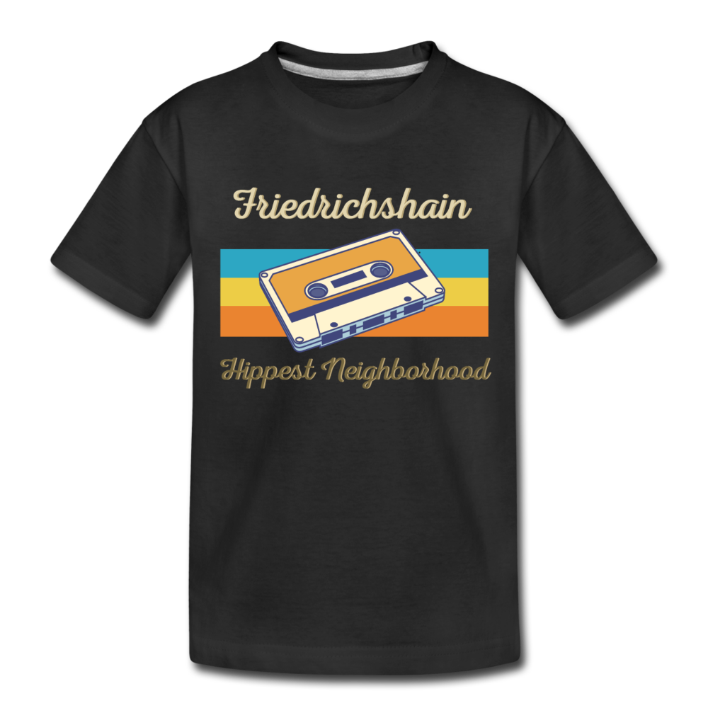 Friedrichshain Hippest Neighborhood - Teenager Premium T-Shirt - Schwarz