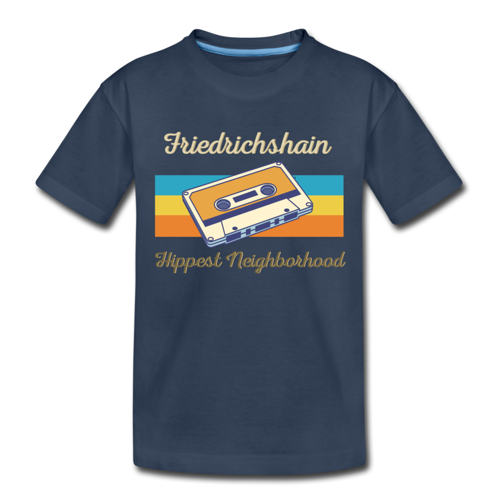 Friedrichshain Hippest Neighborhood - Teenager Premium T-Shirt - Navy