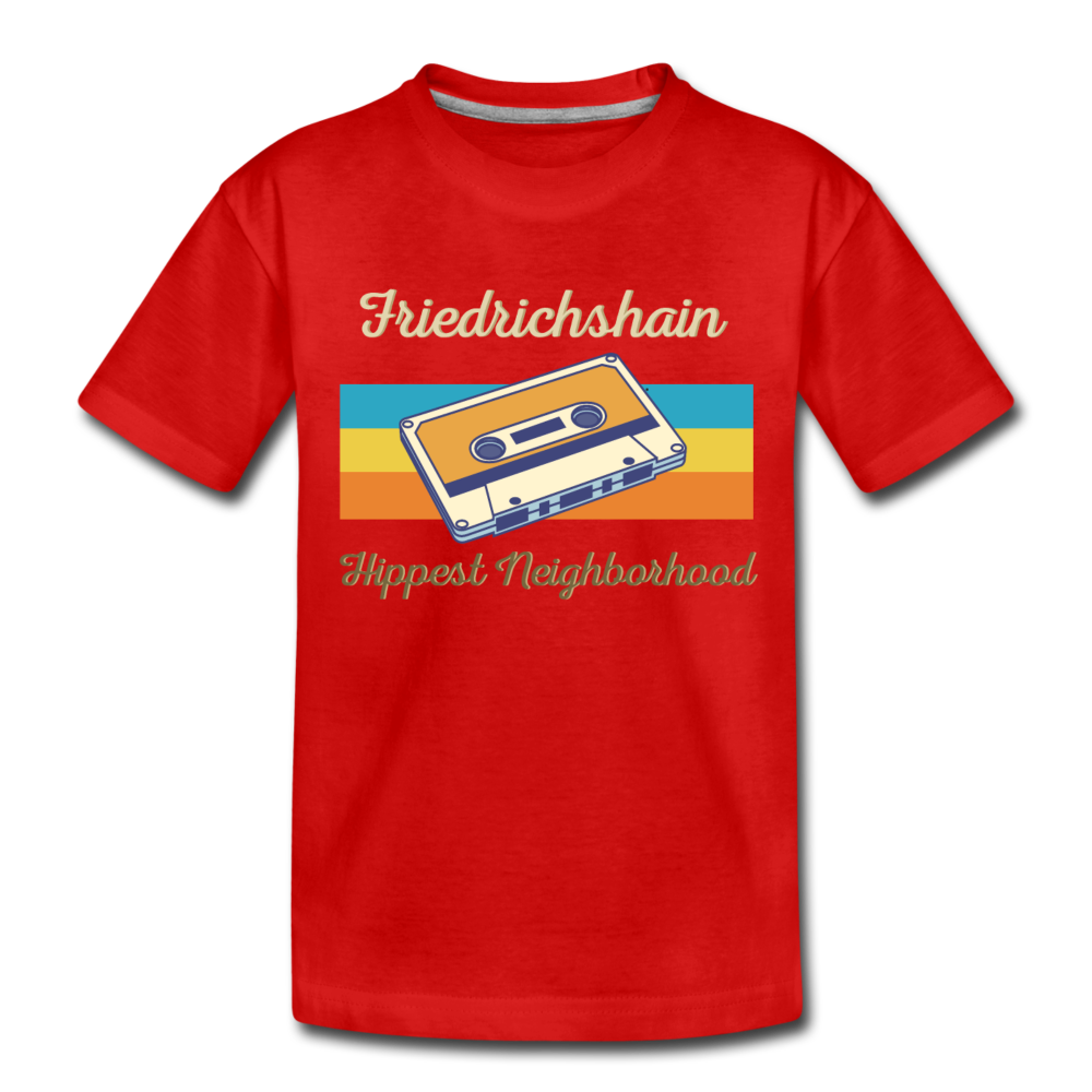 Friedrichshain Hippest Neighborhood - Teenager Premium T-Shirt - Rot