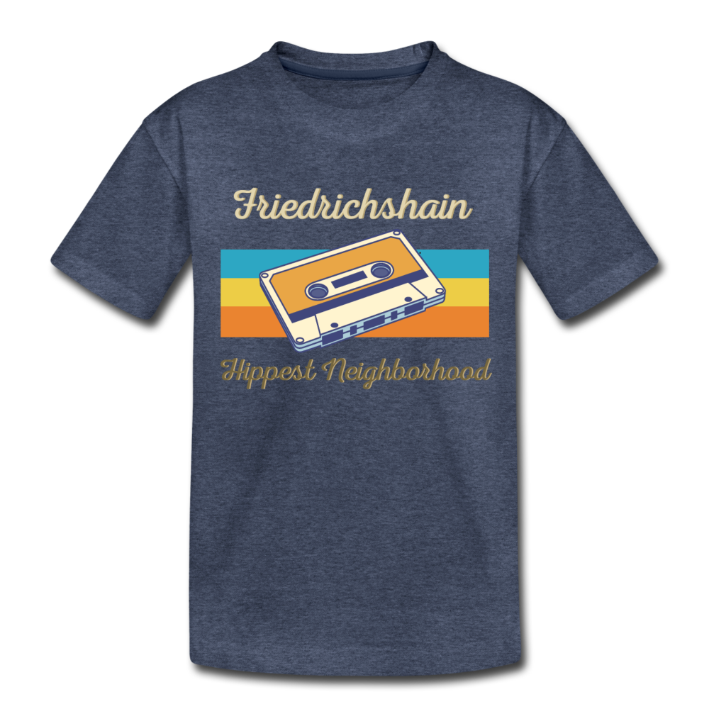 Friedrichshain Hippest Neighborhood - Teenager Premium T-Shirt - Blau meliert