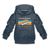 Friedrichshain Hippest Neighborhood - Kinder Premium Hoodie - Jeansblau