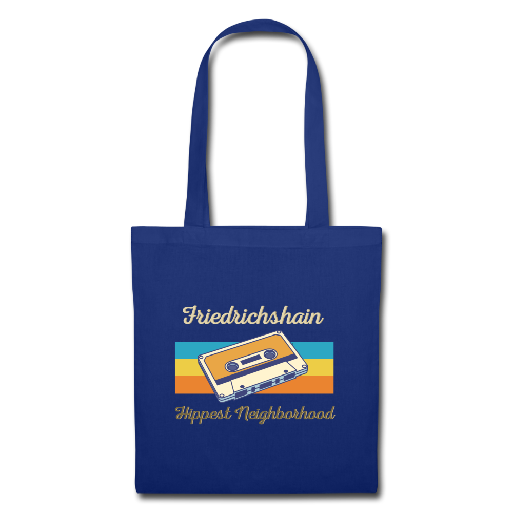 Friedrichshain Hippest Neighborhood - Stoffbeutel - Royalblau