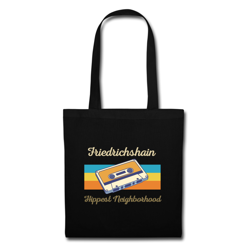 Friedrichshain Hippest Neighborhood - Stoffbeutel - Schwarz