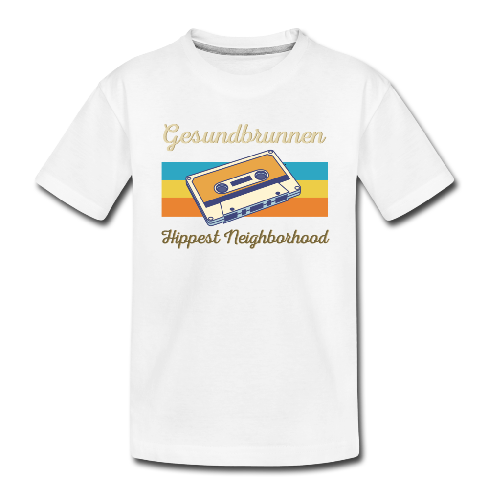 Gesundbrunnen Hippest Neighborhood - Teenager Premium T-Shirt - Weiß