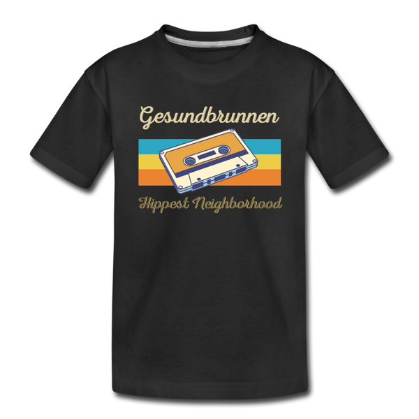 Gesundbrunnen Hippest Neighborhood - Teenager Premium T-Shirt - Schwarz