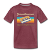 Gesundbrunnen Hippest Neighborhood - Teenager Premium T-Shirt - Bordeauxrot meliert