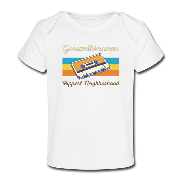 Gesundbrunnen Hippest Neighborhood - Baby Bio T-Shirt - Weiß