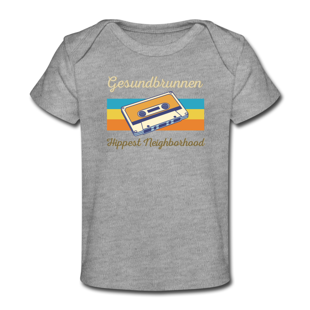 Gesundbrunnen Hippest Neighborhood - Baby Bio T-Shirt - Grau meliert
