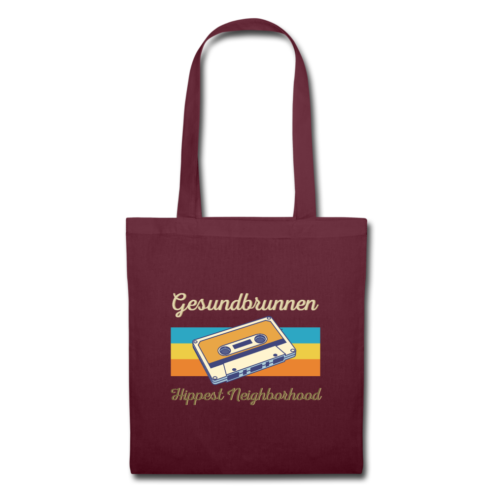 Gesundbrunnen Hippest Neighborhood - Stoffbeutel - Burgunderrot