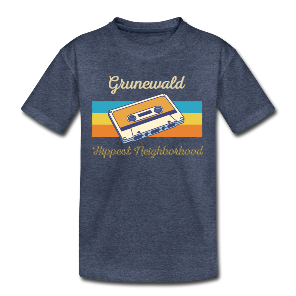 Grunewald Hippest Neighborhood - Kinder Premium T-Shirt - Blau meliert
