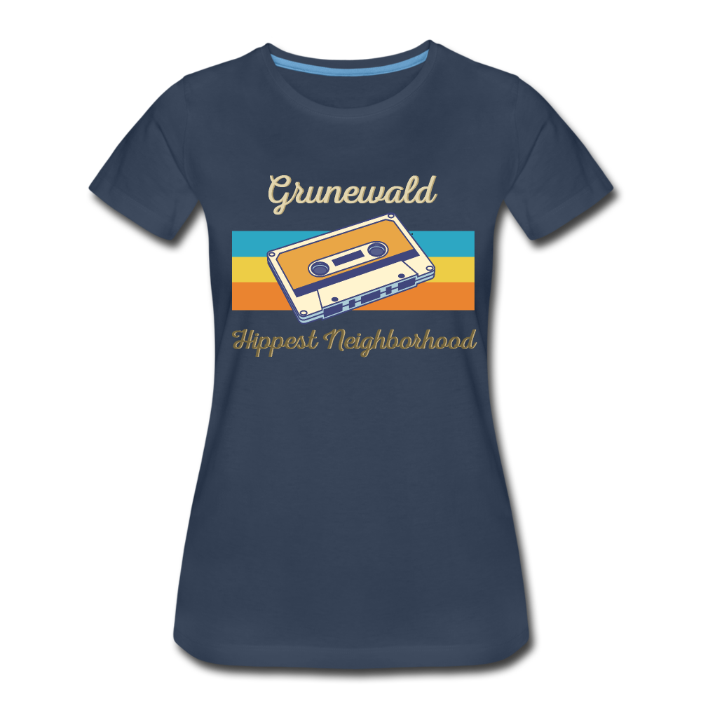 Grunewald Hippest Neighborhood - Frauen Premium T-Shirt - Navy