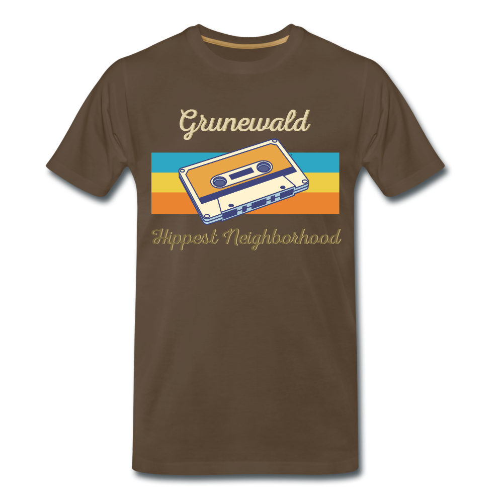 Grunewald Hippest Neighborhood - Männer Premium T-Shirt - Edelbraun