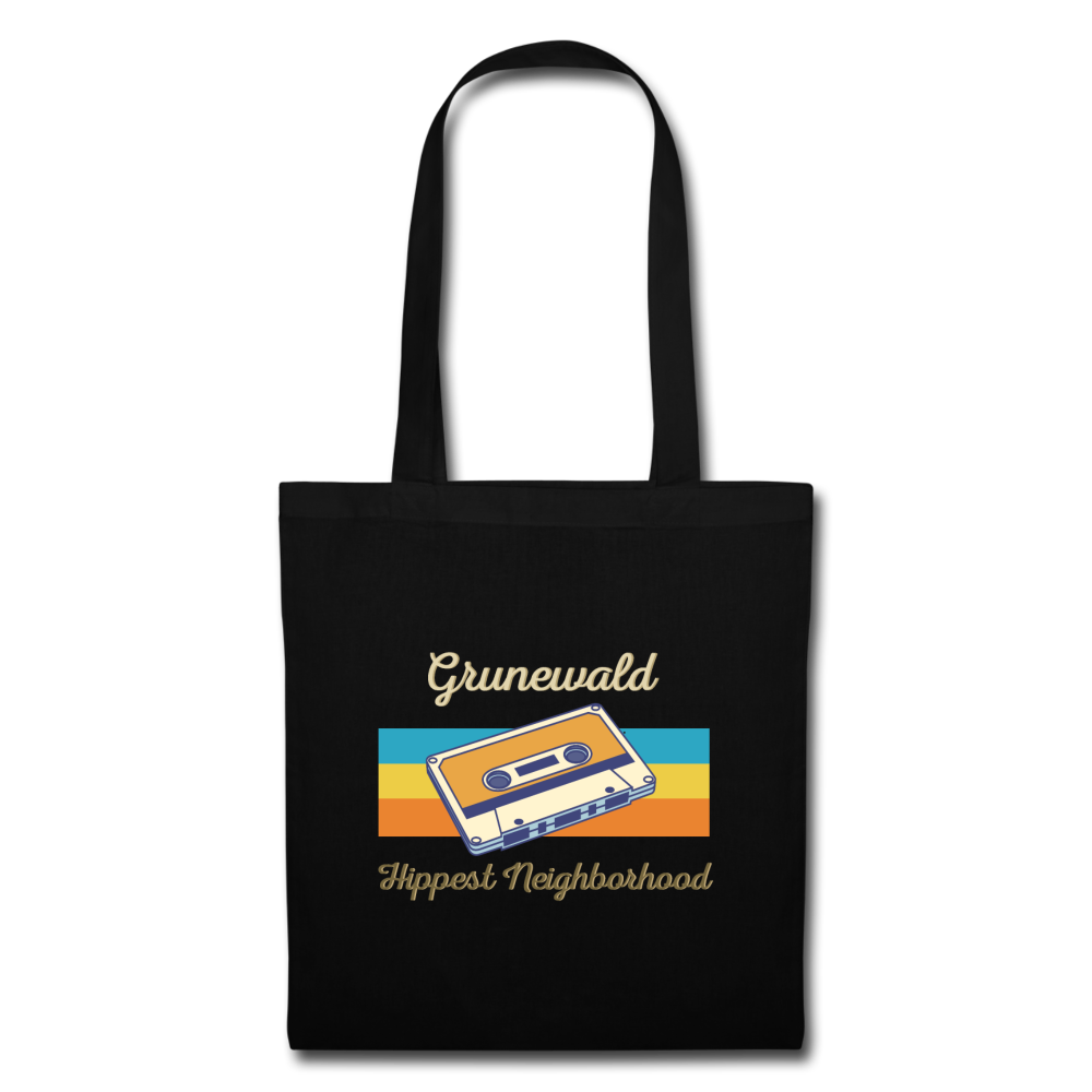 Grunewald Hippest Neighborhood - Stoffbeutel - Schwarz