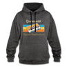 Grunewald Hippest Neighborhood - Kontrast Hoodie - Anthrazit/Schwarz
