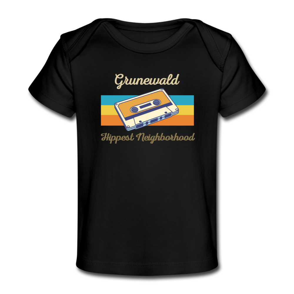 Grunewald Hippest Neighborhood - Baby Bio T-Shirt - Schwarz