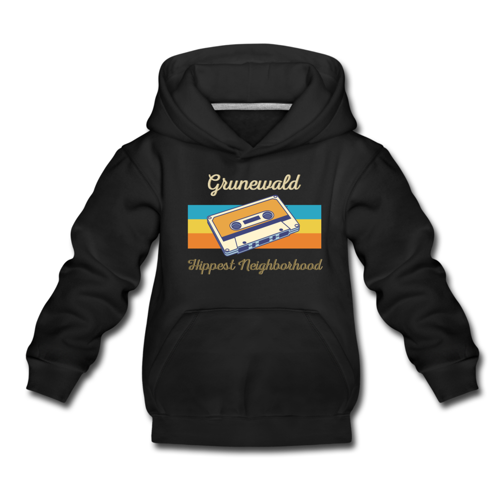Grunewald Hippest Neighborhood - Kinder Premium Hoodie - Schwarz