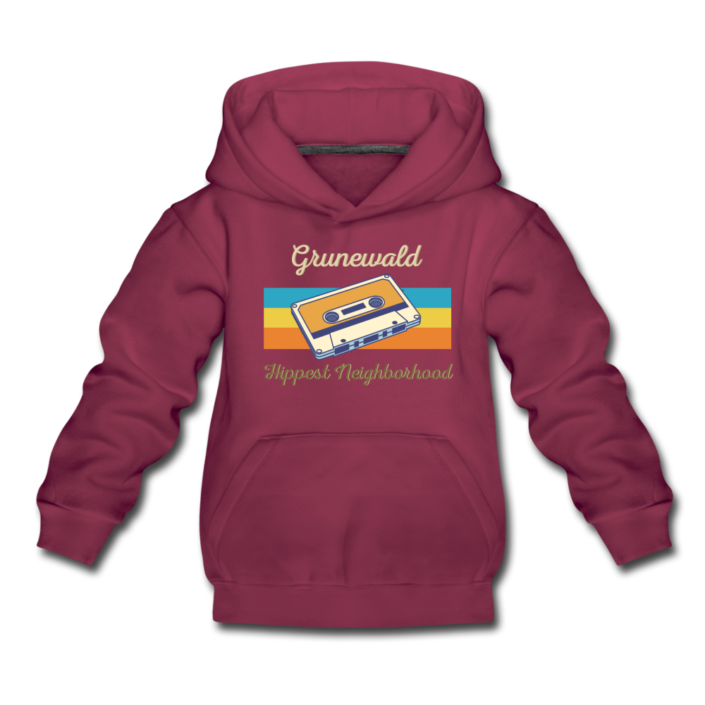 Grunewald Hippest Neighborhood - Kinder Premium Hoodie - Bordeaux