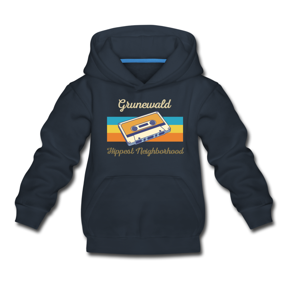 Grunewald Hippest Neighborhood - Kinder Premium Hoodie - Navy