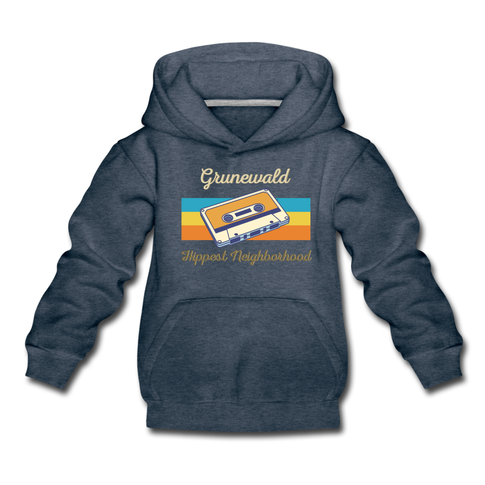 Grunewald Hippest Neighborhood - Kinder Premium Hoodie - Jeansblau