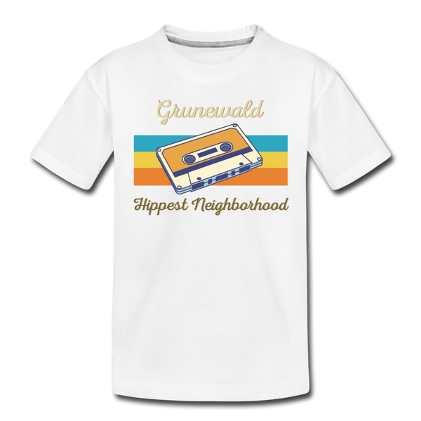 Grunewald Hippest Neighborhood - Teenager Premium T-Shirt - Weiß