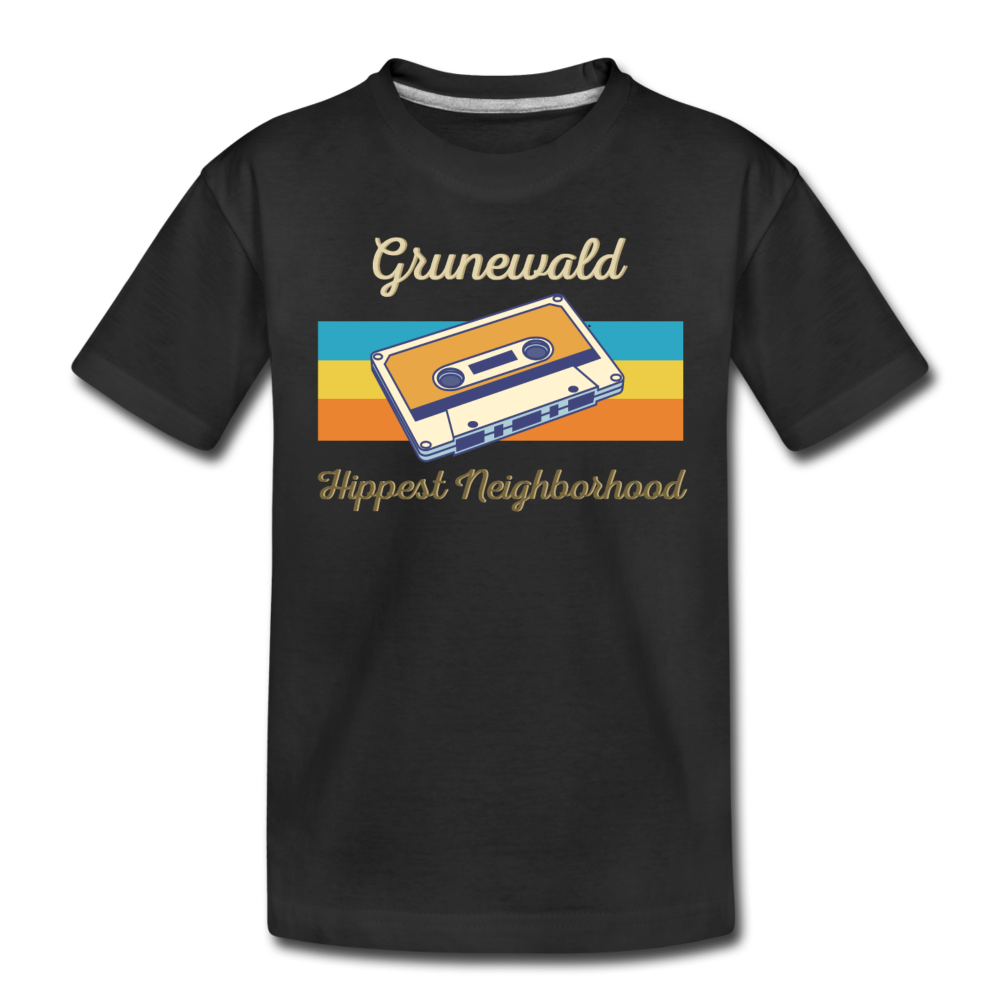 Grunewald Hippest Neighborhood - Teenager Premium T-Shirt - Schwarz