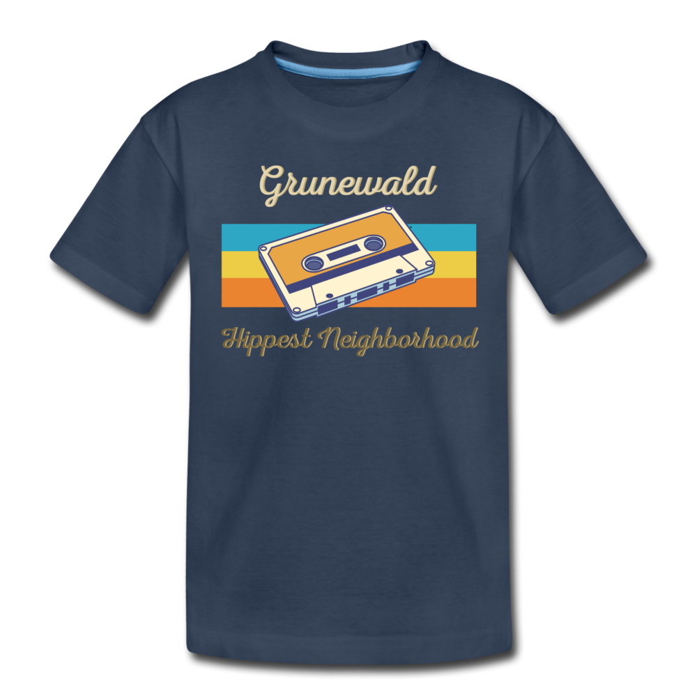 Grunewald Hippest Neighborhood - Teenager Premium T-Shirt - Navy